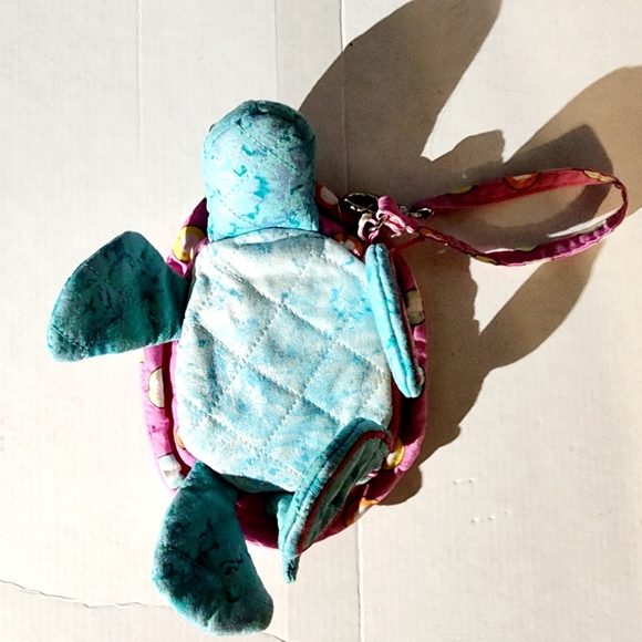 Colorful Seaturtle wristlet pouch - Picture 4 of 9